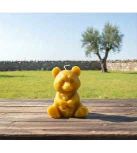 Candela Orso Grande Pura Cera d'Api - I Frutti dell'Alveare