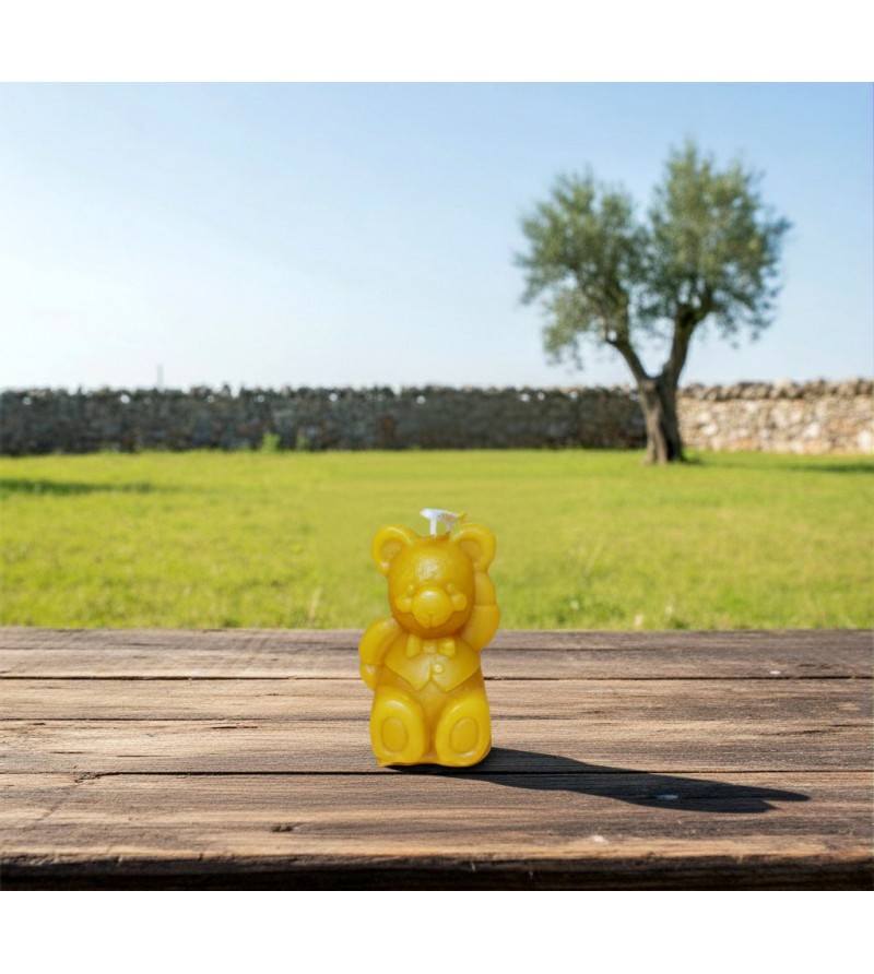 Candela Orso Piccolo Pura Cera d'Api - I Frutti dell'Alveare Candela Orso Piccolo Pura Cera d'Api - I Frutti dell'Alveare