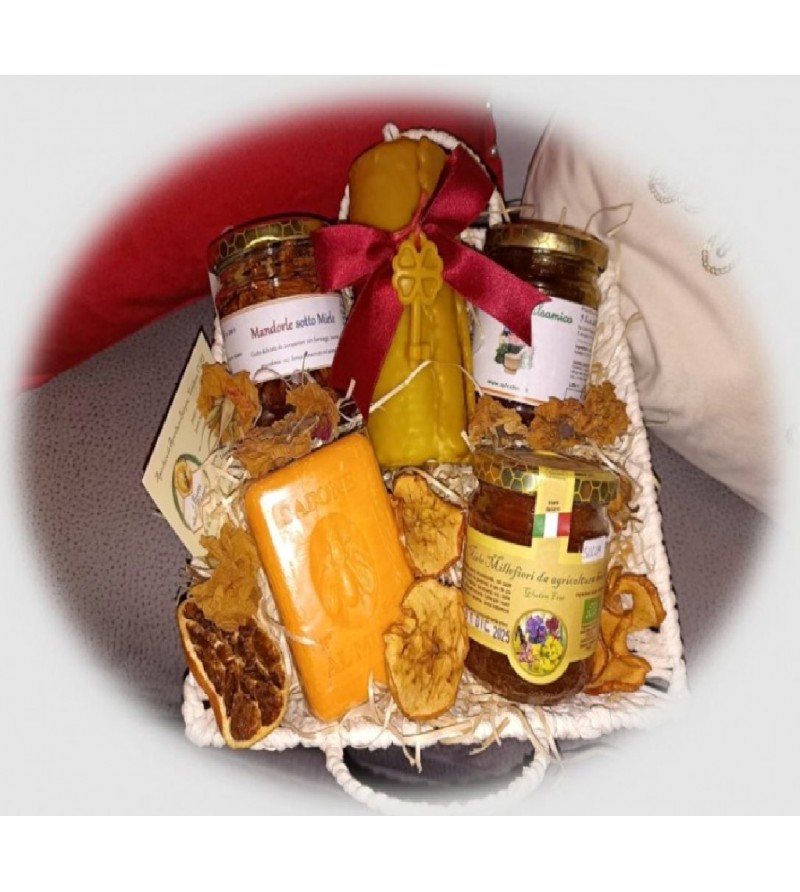 Cesto Regalo al Miele - I Frutti dell'Alveare