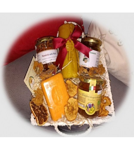 Cesto Regalo al Miele - I Frutti dell'Alveare