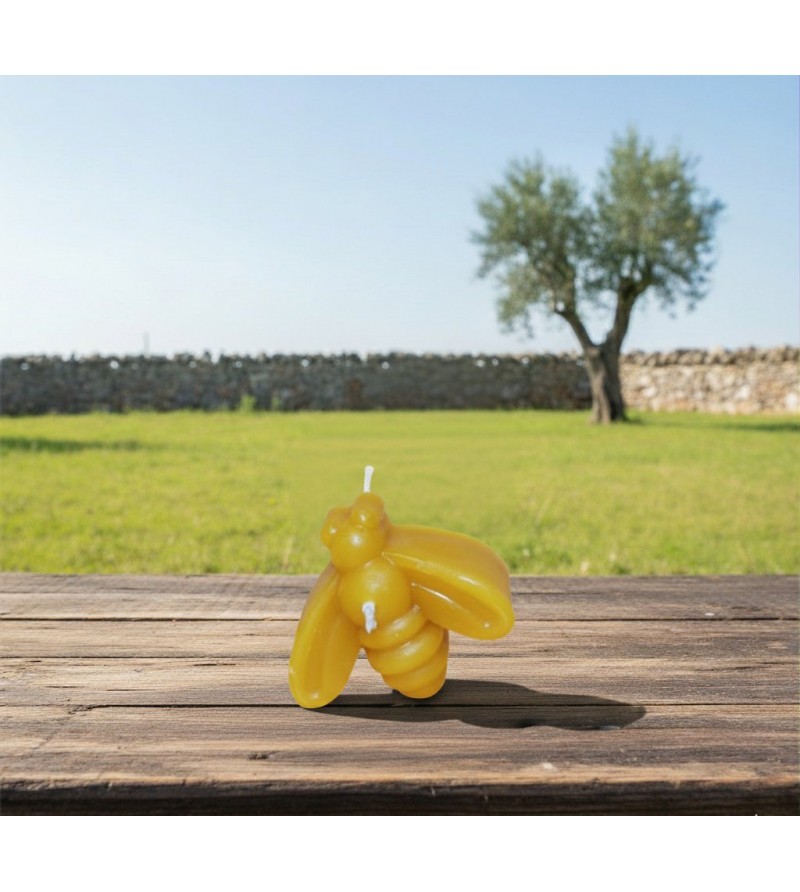 Candela Ape Piccola Pura Cera d'Api - I Frutti dell'Alveare