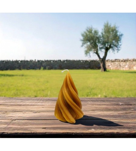 Candela Fiamma Grande Pura Cera d'Api - I Frutti dell'Alveare