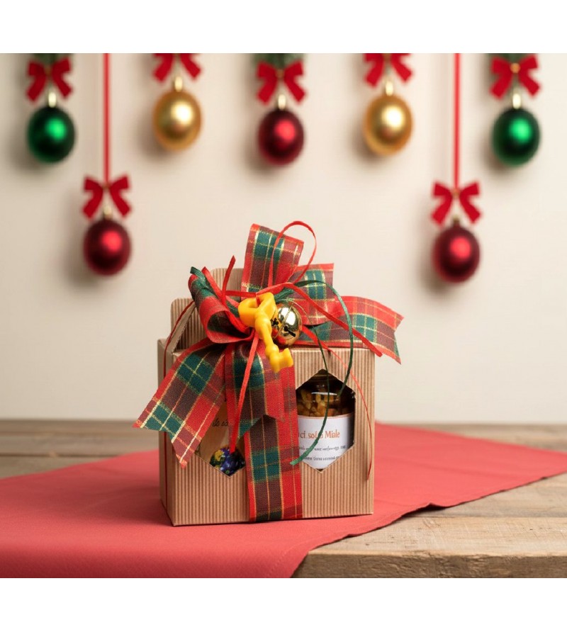 Cofanetto Natalizio Miele Millefiori + Noci Sotto Miele - I Frutti dell'Alveare